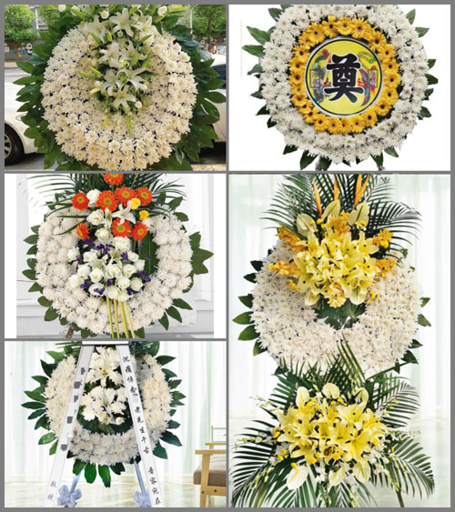 山东青岛平度市白沙河街道后李付庄村花圈速递