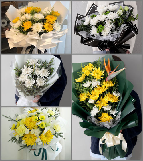 山东青岛平度市白沙河街道后李付庄村白事花束代送